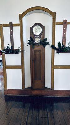 Clock on the main floor