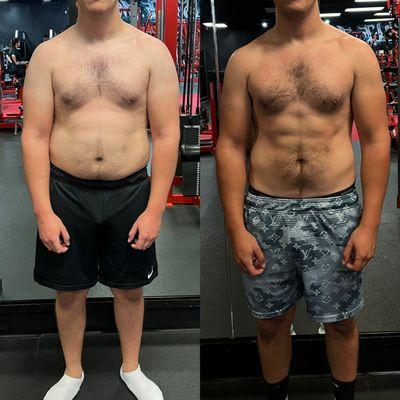 Christians 6 Month transformation! Lost 20 pounds and gained 5 pounds of muscle!