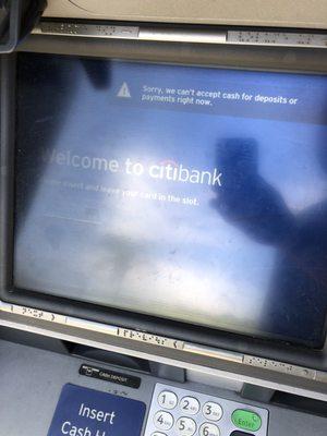 If you have citi bank and come to the escondido branch be prepared to see this every time you come to the ATM.