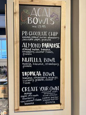 Açaí bowls