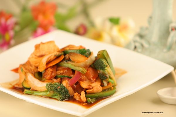 Mixed Vegetable Chicken Saute