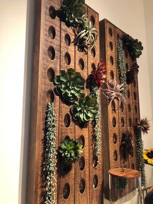 I want this... Succulent wall display