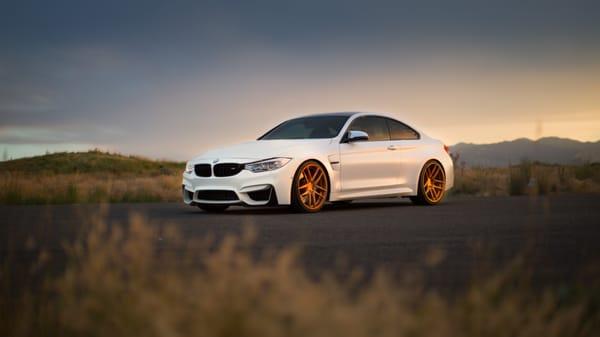 BMW M4 wrapped in Suntek Matte Paint Protection Film.  give your car that frosted look with scratch and rock chip protection