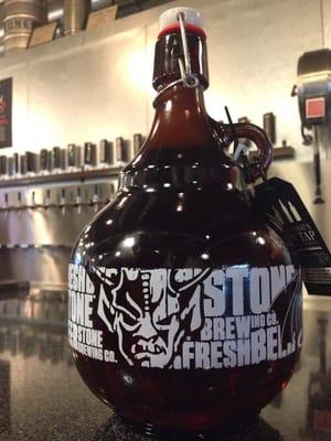 Growler fill up with Stone Ruination IPA