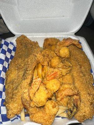 Red snapper and shrimp !