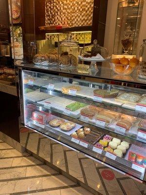 Bakery counter with fresh selections