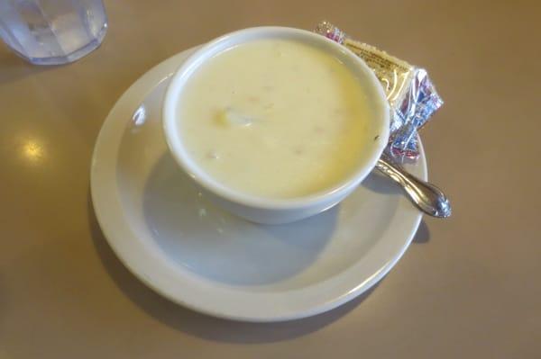 Wonderful Clam Chowder every Friday...