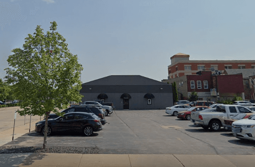 1st Street Parking Lot and Entrance