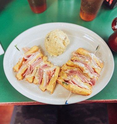 Monte Cristo with Potato Salad