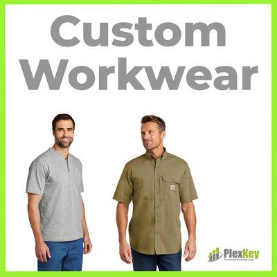 Custom workwear! Landscaping, construction and more! Add your logo and look the part!