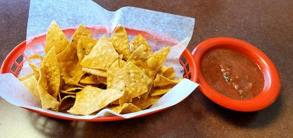 Complimentary Chips and Salsa