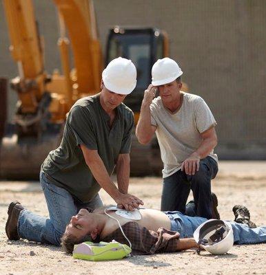 Be prepared for emergency first aid on the job.