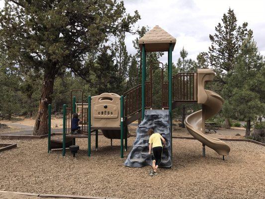 Photo of the play structure within the campground.