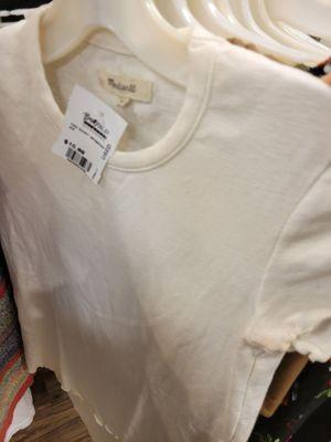 $16.99 for wrinkled, armpit worn, basic top. But hey - it's Madewell.