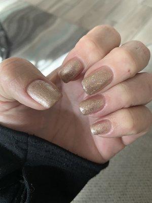 Beautiful gold nails