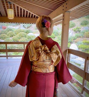 Back of hair. Perfect cut and colour for Seijinshiki photos