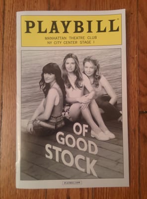 Of Good Stock Playbill