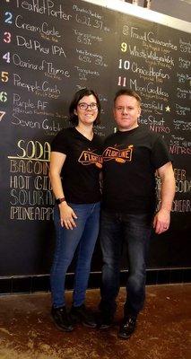 Owners of Flight Line Tap Room, Caiti & Jake