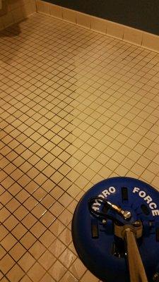 Hard Surface. Tile and Grout Cleaning.