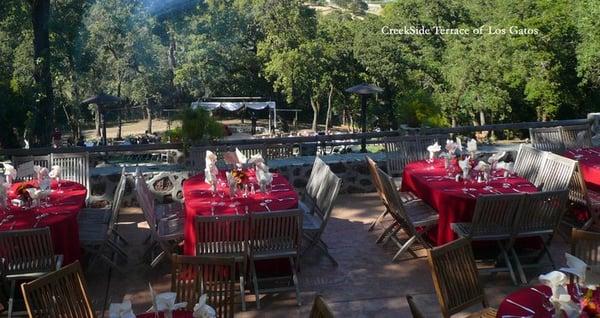 CreekSide Terrace, just minutes from downtown Los Gatos. Exclusive Panetta's Elite Events Site.