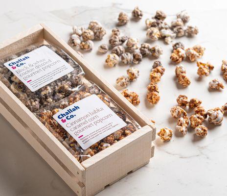 Artisan Chocolate & Caramel Drizzled Popcorn