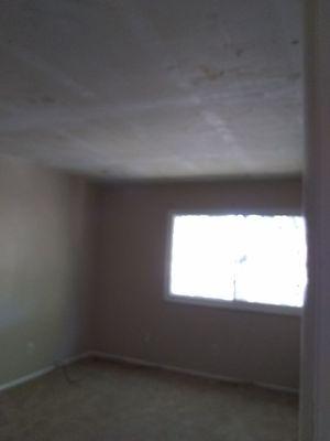 Popcorn ceiling scrape job  finished