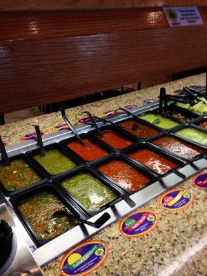 Salsa bar, part one -- the salsas