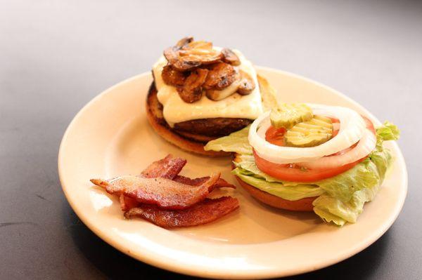 Mushroom Swiss Burger