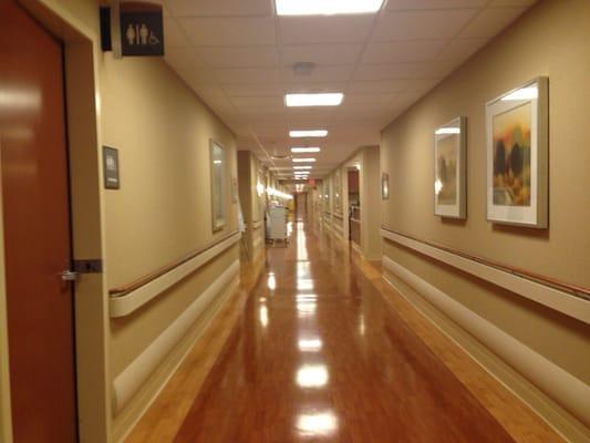 Hospital hall way.