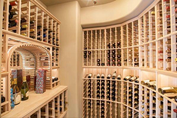 Wine cellars! Design by DeGeorge Design. Lance C. DeGeorge, Assoc. AIA