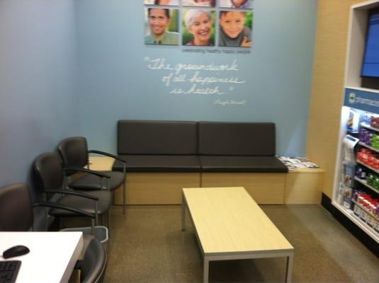 Pharmacy waiting area.