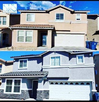 Exterior Paint/ Before And After