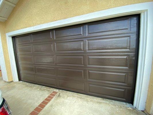 Long panel brown finish