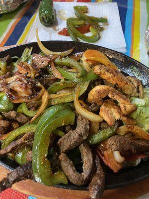 Steak fajitas