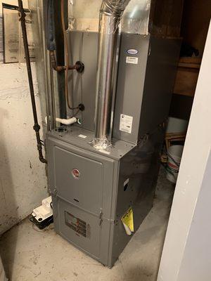 Rheem furnace and coil installation