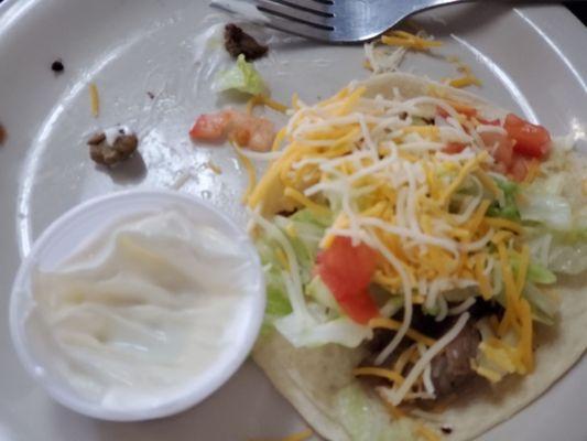 Steak and barbacoa tacos