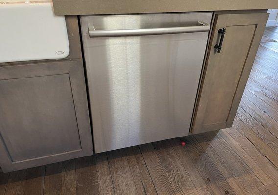 New appliance installation - kitchen dishwasher