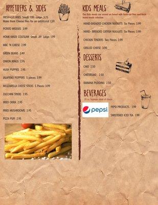 Our Menu!