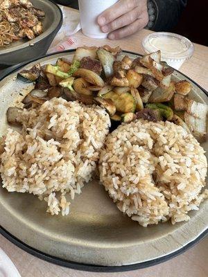 Hibachi Steak, Scallops and Shrimp