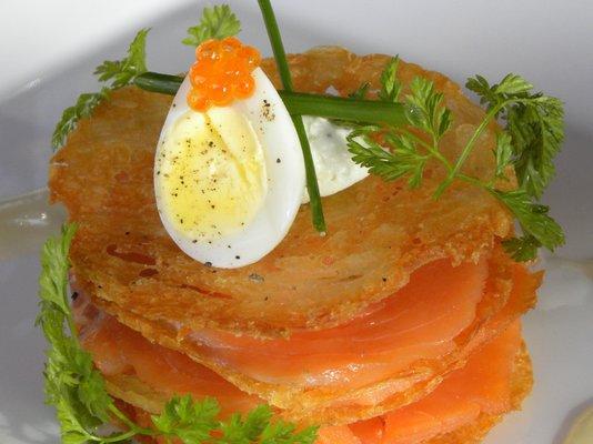 Smoked Salmon & Potato Napoleon