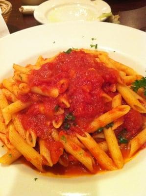 Vegan Marinara over penne