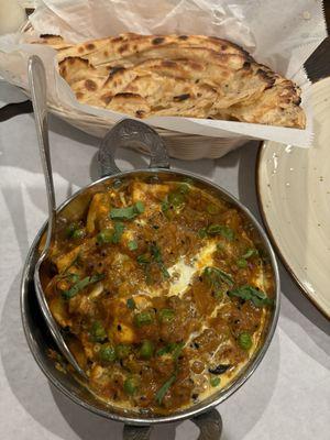 Kerau paneer and Laccha paratha.