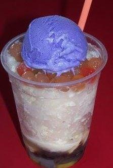 Special Halo-halo with ube ice cream