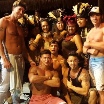 With the locals after a show in Tahiti.10/16