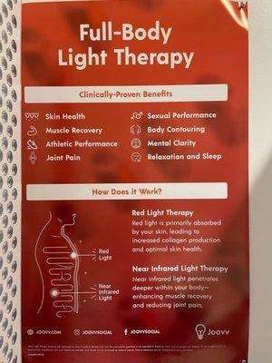 Red light therapy fact sheet