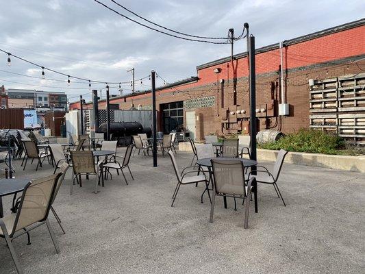 Outside dining area.