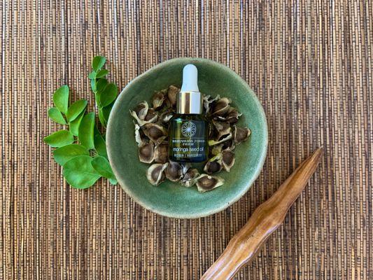 Cosmetic Moringa Seed Oil, 12mL dropper bottle