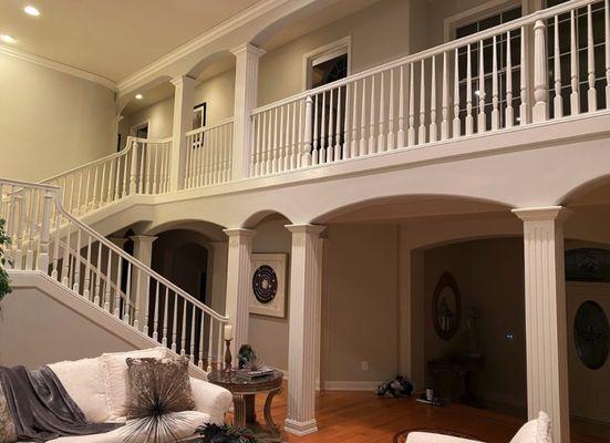 Beautiful staircase entryway to this home. This is an interior entryway paint job done in Napa, CA.