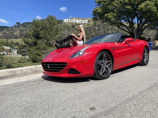 Red ferrari California T