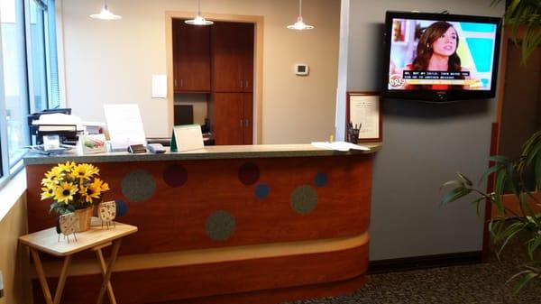 Reception Area with TV!